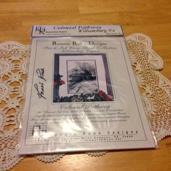 Cross Stitch Guide, Ronnie Rowe signed, Colonial Pathway - Picture 1 of 6